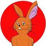 Pleasant clown rabbit