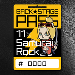 11 Samurai Rock  Back Stage Pass