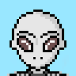 Mr. Alien Gray Pixels 32