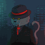nasty looking cat