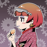 TERE GAO PUNK (Girls with shy face eating bread)